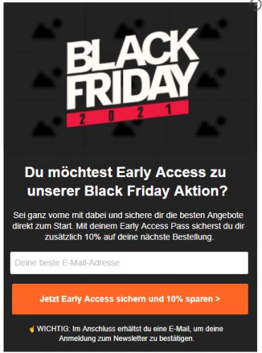 Sale- Aktion Black Friday